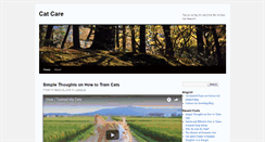 Desktop Screenshot of cat-care.curiouscatnetwork.com